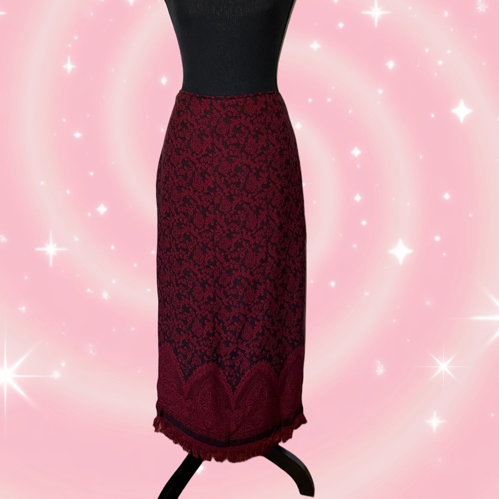 Vintage Tailor B Moss Printed Maxi Skirt Size 4